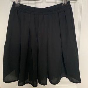 Brandy Melville Black Elastic Waist Skirt One Size